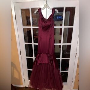 Burgundy Zac Posen Gown
